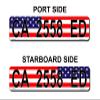 Curb-N-Sign Super Reflective BowBrite Custom Boat Registration Numbers and Letters, Pack of 1 (2pcs) Custom Boat Lettering, Highly Reflective Vinyl Decal Boat Decal Stickers (Brown) view 4