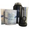Alkaline Anytime 32oz Stainless Steel Alkaline Water Bottle | Premium 9.5+ pH | Wide Mouth Insulated Bottle | Carry Handle Lid | Alkaline Ionized Water | Infuser (Large Infuser and 3 Filters, Black) view 1
