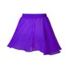easyforever Kids Girls Basic Chiffon Pleated Pull-on Wrap Skirt Skort Ballet Dancewear Daily Casual Outfits Purple Q 7-8 Years view 2