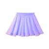 easyforever Kids Girls Basic Chiffon Pleated Pull-on Wrap Skirt Skort Ballet Dancewear Daily Casual Outfits Light Purple Q 7-8 Years view 4