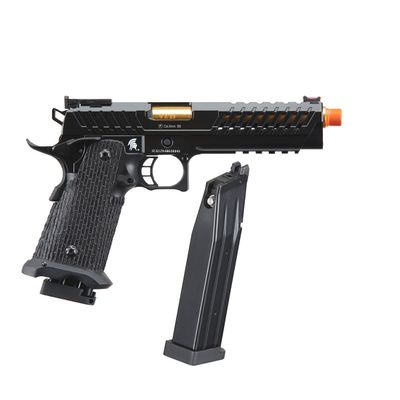 Lancer Tactical Knightshade Hi-Capa Gas Blowback Airsoft Pistol with Extra Airsoft Gas Magazine