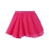 easyforever Kids Girls Basic Chiffon Pleated Pull-on Wrap Skirt Skort Ballet Dancewear Daily Casual Outfits Hot Pink Q 3-4 Years view 3