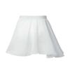 easyforever Kids Girls Basic Chiffon Pleated Pull-on Wrap Skirt Skort Ballet Dancewear Daily Casual Outfits White Q 15-16 Years view 2