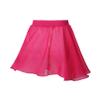 easyforever Kids Girls Basic Chiffon Pleated Pull-on Wrap Skirt Skort Ballet Dancewear Daily Casual Outfits Hot Pink Q 7-8 Years view 2