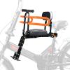 XIEEIX Front Mounted Child Bike Seats, Foldable Kids Bike Seat with Guardrail Seat Back, Adjustable Seat and Pedal Child Bike Seat, Safety Child Seat Suitable for Folding Bicycles and City Bikes, Etc view 1
