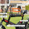 XIEEIX Front Mounted Child Bike Seats, Foldable Kids Bike Seat with Guardrail Seat Back, Adjustable Seat and Pedal Child Bike Seat, Safety Child Seat Suitable for Folding Bicycles and City Bikes, Etc view 2
