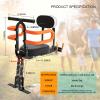 XIEEIX Front Mounted Child Bike Seats, Foldable Kids Bike Seat with Guardrail Seat Back, Adjustable Seat and Pedal Child Bike Seat, Safety Child Seat Suitable for Folding Bicycles and City Bikes, Etc view 4
