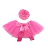 Baby Photography Props Boy Girl Photo Shoot Outfits Newborn Lovely Costume Tutu Dress Flower Headband (Mei Hong) view 4