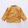 Moonker Baby Short Jacket Coat 1-5 Years Old,Toddler Boys Girls Kids Outerwear Autumn Winter Leather Outwear Clothes view 3