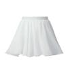 easyforever Kids Girls Basic Chiffon Pleated Pull-on Wrap Skirt Skort Ballet Dancewear Daily Casual Outfits White Q 3-4 Years view 1