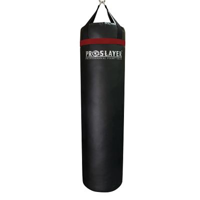 Proslayer 6ft Tall 150lb Muay Thai Kickboxing Boxing MMA Heavy Bag - Unfilled - Black/Red - Made in USA