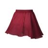 easyforever Kids Girls Basic Chiffon Pleated Pull-on Wrap Skirt Skort Ballet Dancewear Daily Casual Outfits Claret Q 15-16 Years view 2