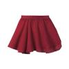 easyforever Kids Girls Basic Chiffon Pleated Pull-on Wrap Skirt Skort Ballet Dancewear Daily Casual Outfits Claret Q 15-16 Years view 3
