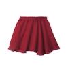 easyforever Kids Girls Basic Chiffon Pleated Pull-on Wrap Skirt Skort Ballet Dancewear Daily Casual Outfits Claret Q 15-16 Years view 4