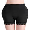 Women Shapewear Lace Hip Enhancer Fake Butt Lifter Pants Pads Underwear Control Padded Panties Knickers Boyshorts (Black,3XL) view 4