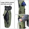 ANXVERS Fishing Rod Backpack, Multifunctional Fish Vertical Large Capacity Canvas Bag, Outdoor Fishing Rod Box, Waterproof and Durable Backpack, Which Can Accommodate 5 Fishing Rods - Military Green view 4