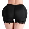 Women Shapewear Lace Hip Enhancer Fake Butt Lifter Pants Pads Underwear Control Padded Panties Knickers Boyshorts (Black,4XL) view 1