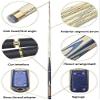 EIERFSKIOT Pool cue Stick Billiard cue Sticks 57In 18Oz Ash Wood Billiard Pool for Black Eight 9.8Mm Tips Pool Stick with Hard Case Bag to Choose(Color:Rod Barrel) view 3