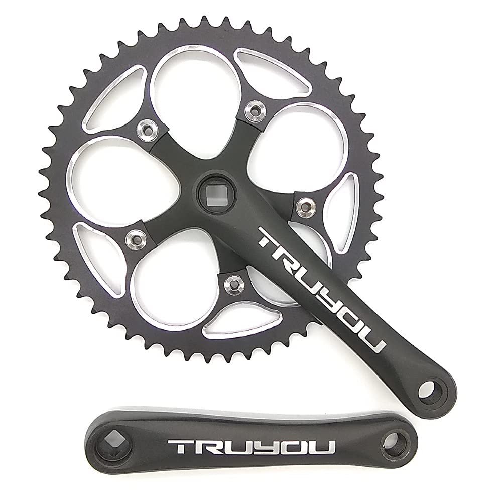 Road Bicycle Crankset BCD110 44T 46T 48T 50T 52T 53T Chainwheel 3/32 Folding Bike Chain Ring 7/8/9/10 Speed Crank 170mm BCD110 50T Chainring + Crankset (52T)