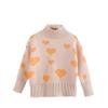 Casual Warm Pullover Knitted Wear Tops Heart Sweaters for Kids Girls Sweaters Beige 10 view 1