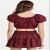 Eberjey Portola Harper Crop Top Cover-Up Brick LG view 4