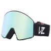 VonZipper Unisex Capsule Snow Sport Goggle - Asia Fit Black Frame | Wildlife Stellar Chrome Lens view 1