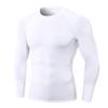 Compression Shirts Men Long Sleeve Athletic Thermal Shirt Workout Cool Dry Running Tops Sports Gym Undershirt Base Layer Tops White view 1