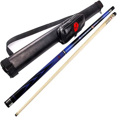 EIERFSKIOT Pool cue Stick Billiard cue Sticks 57Inch Adult High-Performance Maple Pool Cue Stick 19Oz Sport Silicone Grip, Handmade Snooker Cue Adult 9.5-11.5-13Mm Tips(Color:B,Size:9.5Mm)