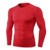 Compression Shirts Men Long Sleeve Athletic Thermal Shirt Workout Cool Dry Running Tops Sports Gym Undershirt Base Layer Tops Red view 1
