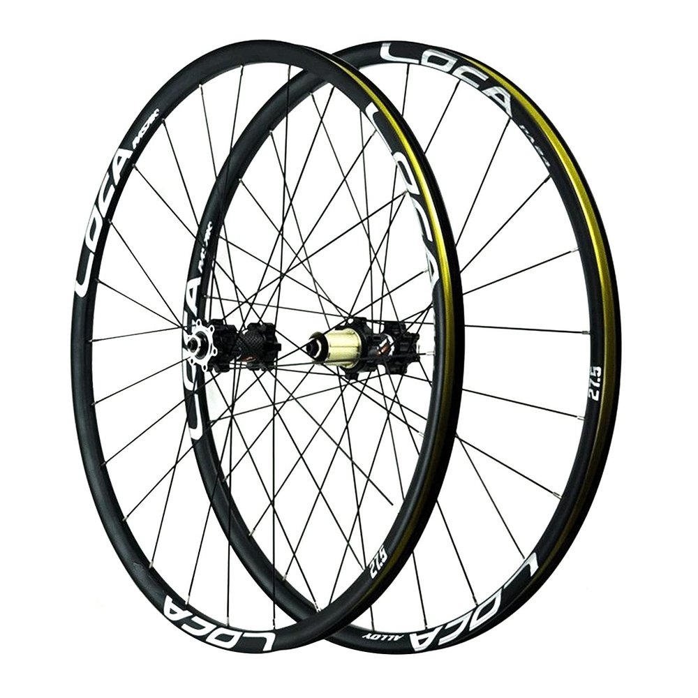 Bikes Bike Wheel 700C 29 Inch Sealed Bearing Bicycle Wheelset for 8-12 Speed Cassette Flywheel Disc Brake Double Wall Alloy Rim QR 6 Pawl 24 Spoke (Size : B_27.5in)