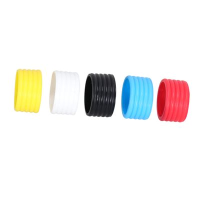 BESPORTBLE 5pcs Sweat-Absorbent Racket Grip Bands Silicone Handle Wrap for Tennis Squash and Pickleball Flexible Durable Overgrip Random Colors Red White Pink