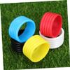 BESPORTBLE 5pcs Sweat-Absorbent Racket Grip Bands Silicone Handle Wrap for Tennis Squash and Pickleball Flexible Durable Overgrip Random Colors Red White Pink view 2