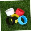 BESPORTBLE 5pcs Sweat-Absorbent Racket Grip Bands Silicone Handle Wrap for Tennis Squash and Pickleball Flexible Durable Overgrip Random Colors Red White Pink view 4
