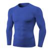 Compression Shirts Men Long Sleeve Athletic Thermal Shirt Workout Cool Dry Running Tops Sports Gym Undershirt Base Layer Tops Blue view 1