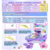 Rainbow Unicorn Kids Roller Skates for Girls Boys Toddler Ages 8-12,4-Pejiijar Adjustable Roller Shoes with Luminous Wheels for Birthday Xmas Gifts. view 3