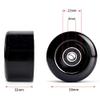 8 Pack Roller Skate Wheels with Bearings Installed PU Quad Skate Wheels 82A for Double Row Skating and Skateboard 32mm x 58mm (Black) view 3