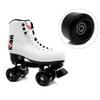 8 Pack Roller Skate Wheels with Bearings Installed PU Quad Skate Wheels 82A for Double Row Skating and Skateboard 32mm x 58mm (Black) view 4