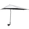 G4Free UPF 50+ Adjustable Beach Umbrella XL with Universal Clamp for Chair Golf Bags Stroller Wheelchair Bleacher Patio(Black) view 1