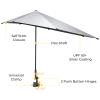 G4Free UPF 50+ Adjustable Beach Umbrella XL with Universal Clamp for Chair Golf Bags Stroller Wheelchair Bleacher Patio(Black) view 2