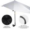 G4Free UPF 50+ Adjustable Beach Umbrella XL with Universal Clamp for Chair Golf Bags Stroller Wheelchair Bleacher Patio(Black) view 4