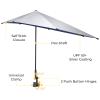 G4Free UPF 50+ Adjustable Beach Umbrella XL with Universal Clamp for Chair, Golf Bags, Stroller, Wheelchair, Bleacher, Patio(Blue) view 2