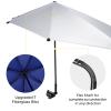 G4Free UPF 50+ Adjustable Beach Umbrella XL with Universal Clamp for Chair, Golf Bags, Stroller, Wheelchair, Bleacher, Patio(Blue) view 4