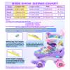 Rainbow Unicorn Kids Roller Skates for Girls Boys Toddler Ages 5-8,4-Pejiijar Adjustable Roller Shoes with Luminous Wheels for Birthday Xmas Gifts. view 3