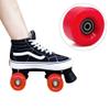 8 Pack Roller Skate Wheels with Bearings Installed PU Quad Skate Wheels 82A for Double Row Skating and Skateboard 32mm x 58mm (Red) view 2
