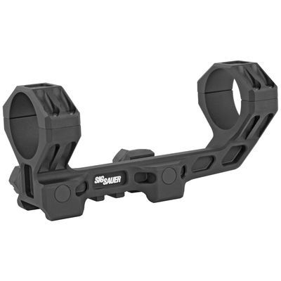 Sig Sauer Aluminum 7075-T6 Lightweight 30mm ALPHA3 Scope Mounts w/1913 Mounting Interface Style Clamps for Precision Shooting, 1.535, 0 MOA, Black