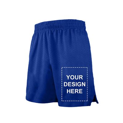 TopTie Custom Sport Athletic Big Boys Basketball Shorts Personalized 7" Pocket Running Shorts-Blue-S 7/8