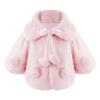 Loloda Baby Toddler Girls Long Sleeve Faux Fur Cloak Coat Princess Dress Shawl Cover up Cadigan Bolero Shrug Outwear Pink #2 0-6 Months view 1