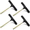 Shoe Lace Tightner Stainless Steel Plastic Hockey Skate Tightener Wire Sports Skate Key Tool Shoe Lace Puller Ice Roller Skate Tool for Ice-Skates Figure-Skates Boots(4 Pieces) view 1