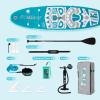 FunWater 10'633"6" Inflatable Stand Up Paddle Board with Premium SUP Paddleboard Accessories, Wide Stable Anti-Slip EVA Deck,Paddle Boards for Adults & Youth of All Skill Levels view 4