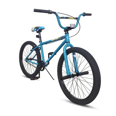 HH HILAND 24 inch BMX Bike for for Teen Bike and Adult Bikes, Beginner-Level BMX to Advanced Riders with 2 Pegs, Bicycles for Men and Women Blue